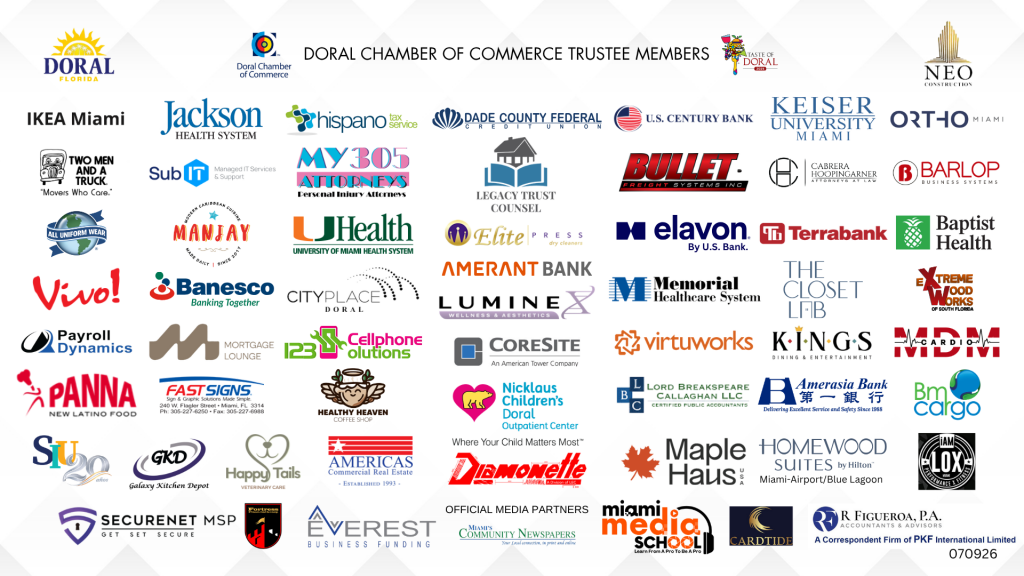 Doral Chamber Trustee Banner 070926