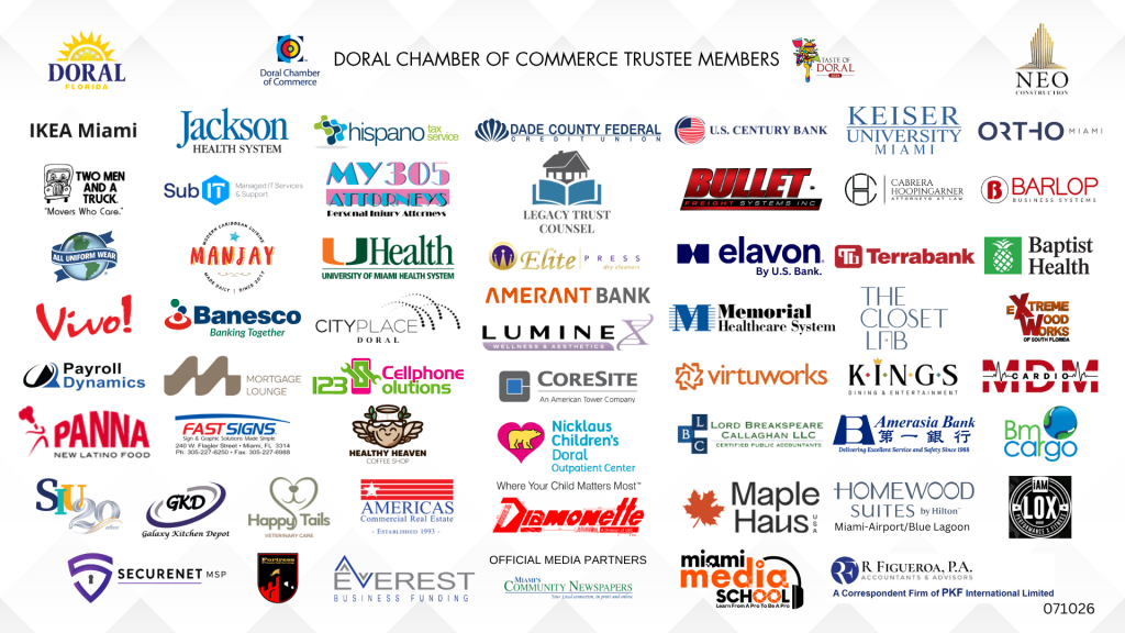 Doral Chamber Trustee Banner 071026