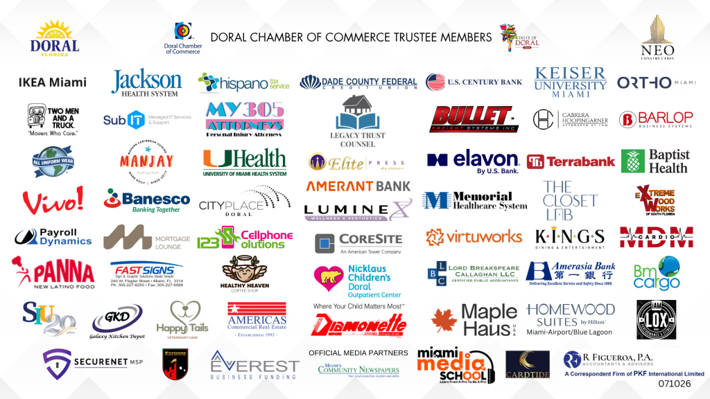 Doral Chamber Trustee Banner 071026