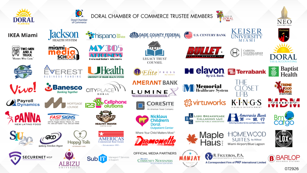 Doral Chamber Trustee Banner 072926