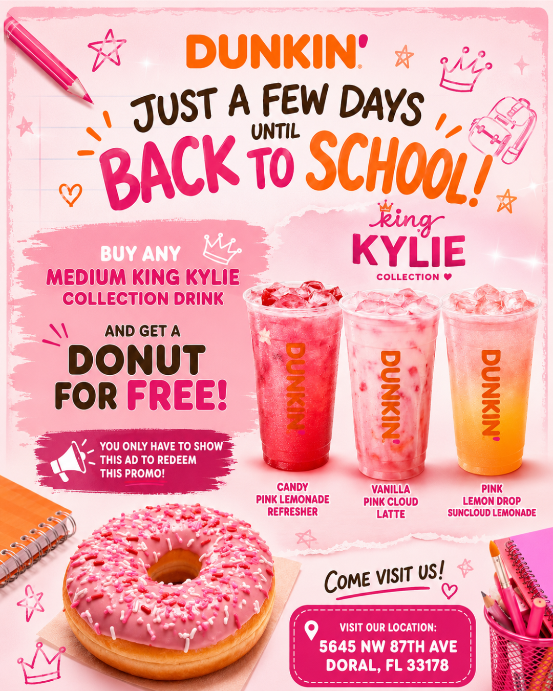 Dunkin' Donuts Back-to-School Treat