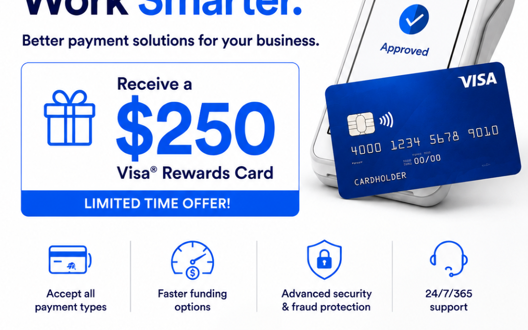 Receive a $250 Visa® Rewards Card with Elavon by U.S. Bank
