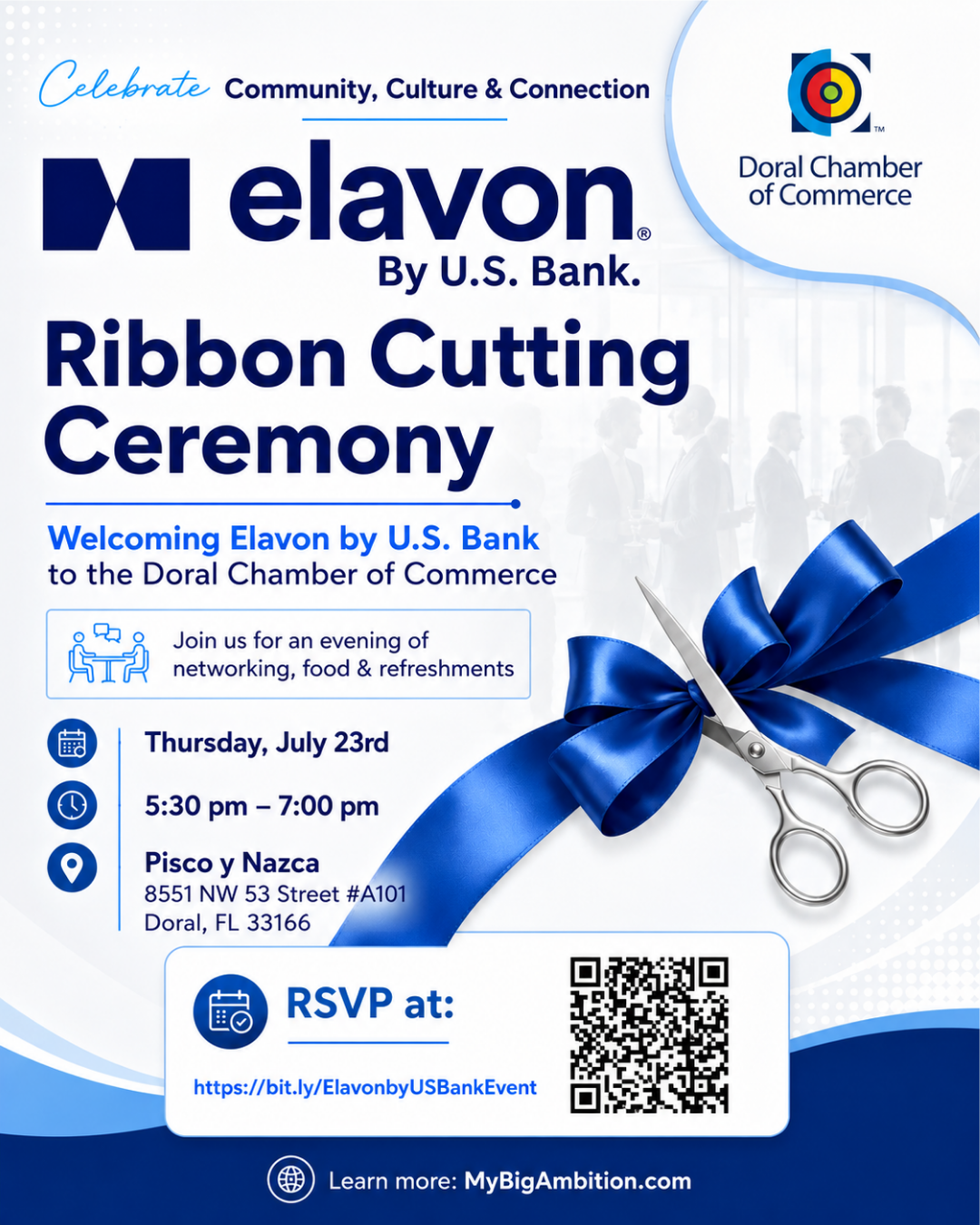 Elavon by U.S. Bank Ribbon Cutting Ceremony at Pisco y Nazca