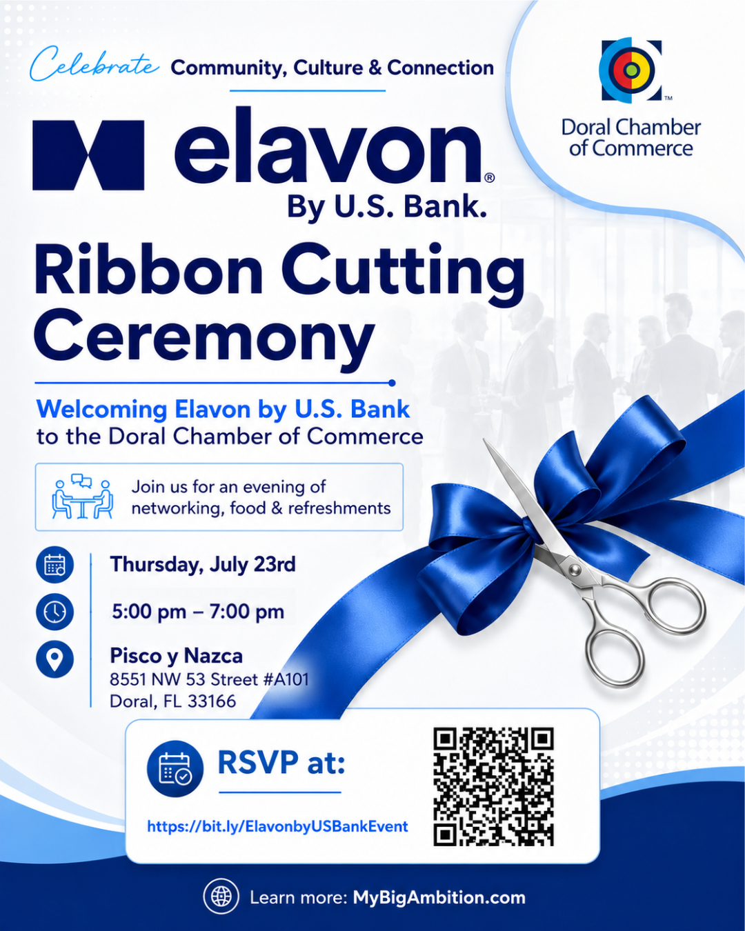 Elavon by U.S. Bank Ribbon Cutting Ceremony at Pisco y Nazca.