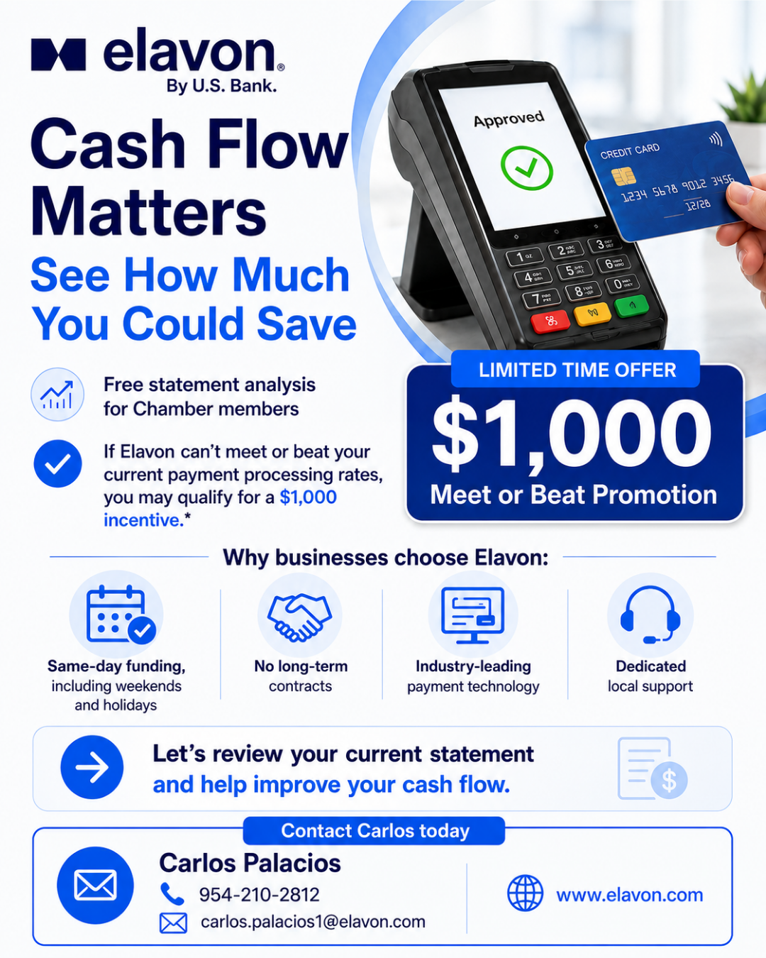 Elavon by U.S. Bank Helps Chamber Members Improve Cash Flow and Save on Payment Processing