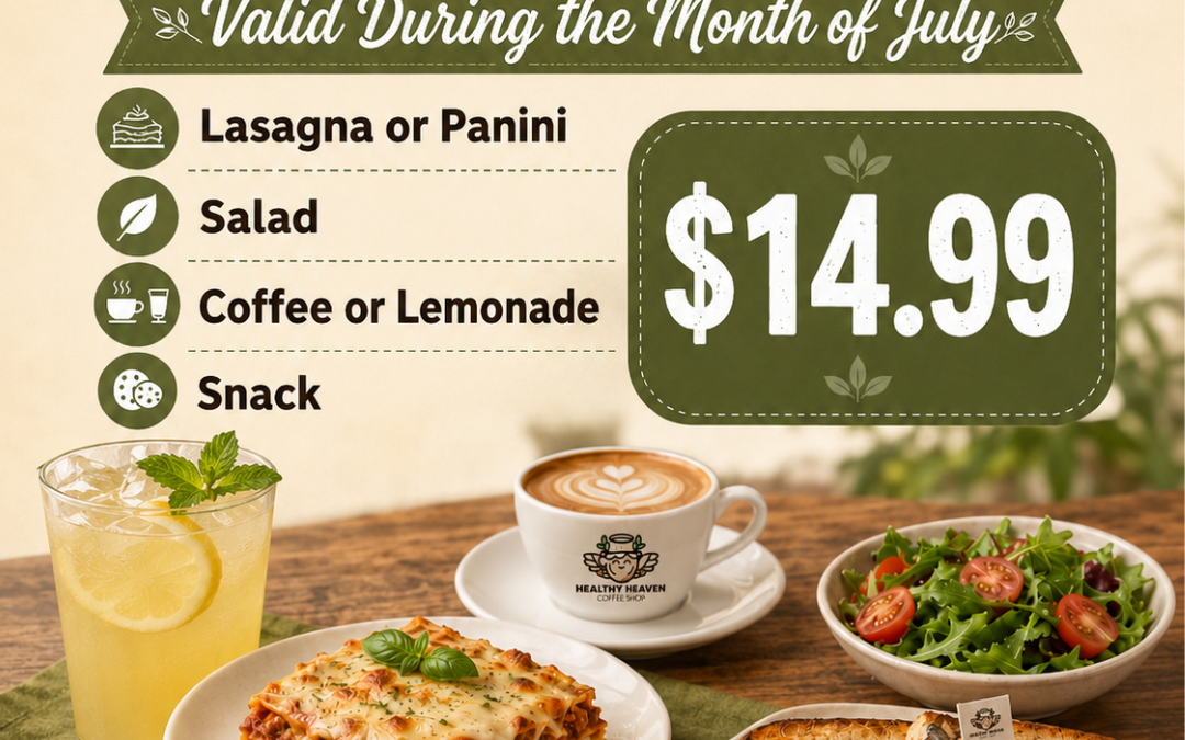 Healthy Heaven Coffee Shop: Taste of Doral July Special