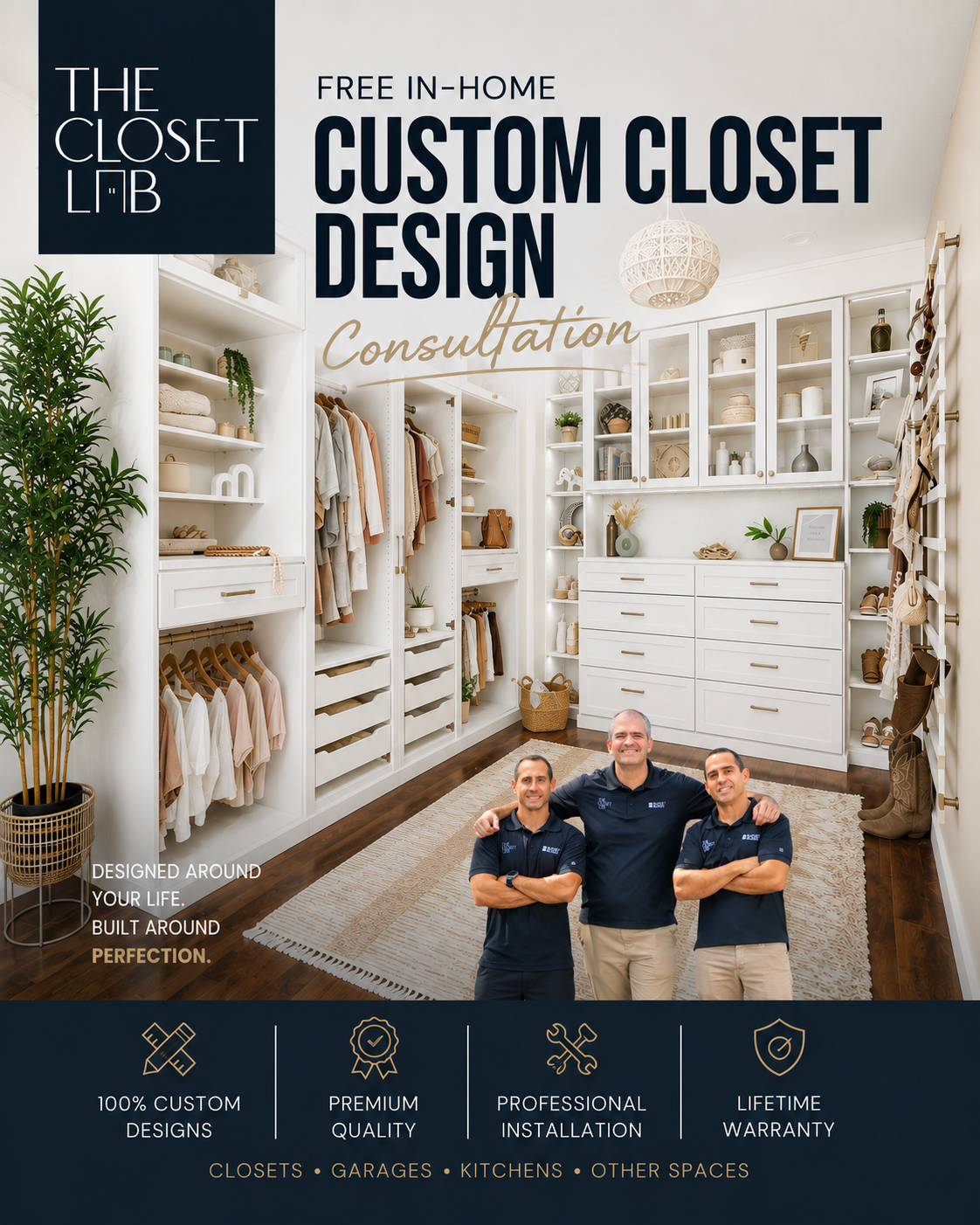 The Closet Lab FREE In-Home Custom Closet Design Consultation