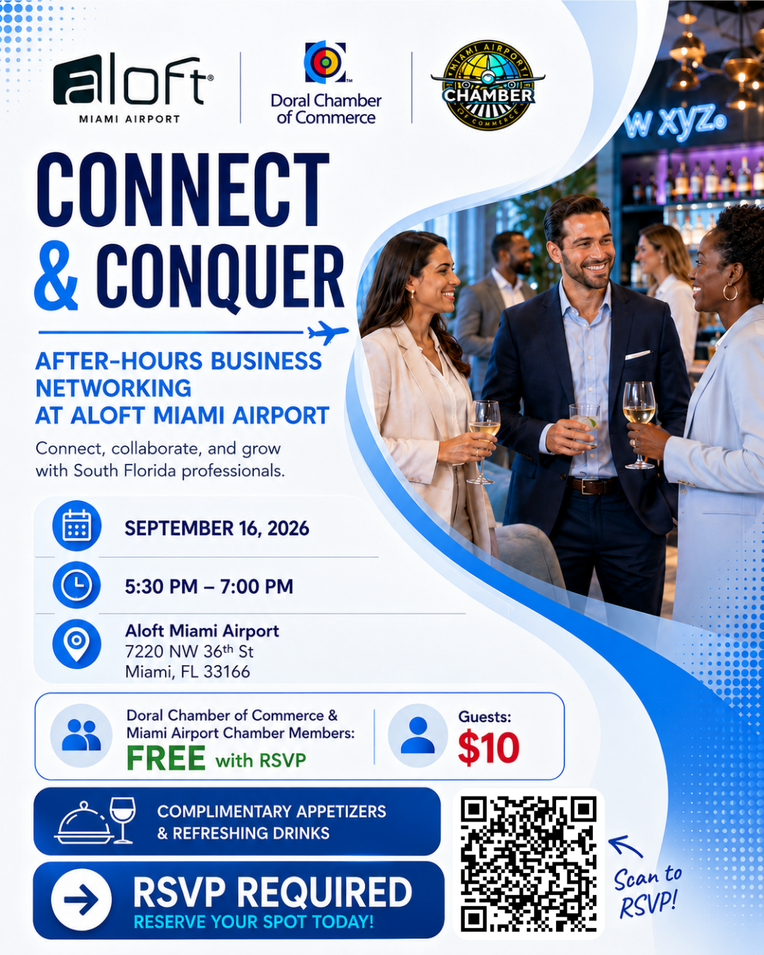 Connect & Conquer: After-Hours Business Networking at Aloft Miami Airport