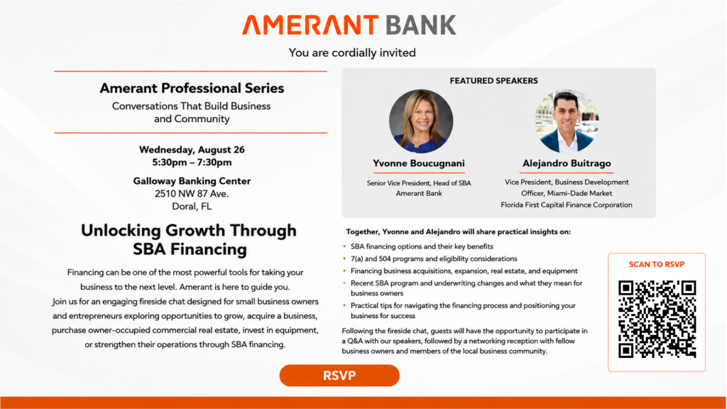 Unlocking Growth Through SBA Financing | Amerant Professional Series