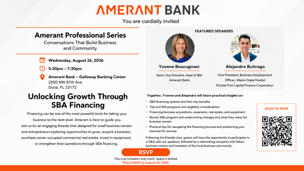 Unlocking Growth Through SBA Financing | Amerant Professional Series