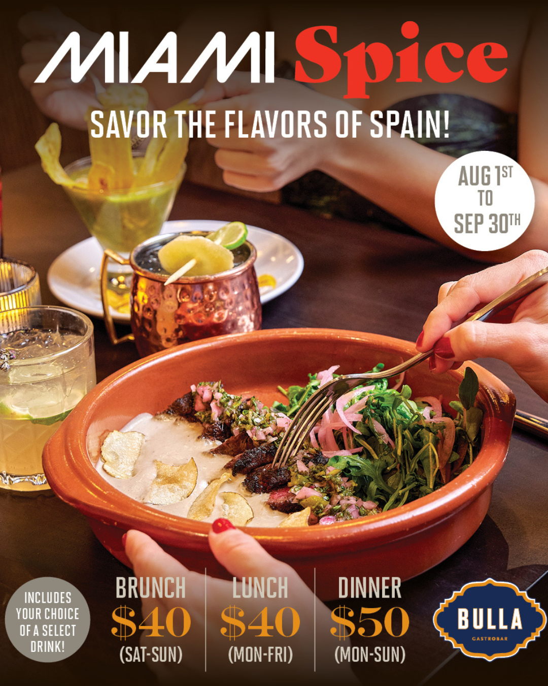 Bulla Gastrobar MIAMI SPICE IS HERE!