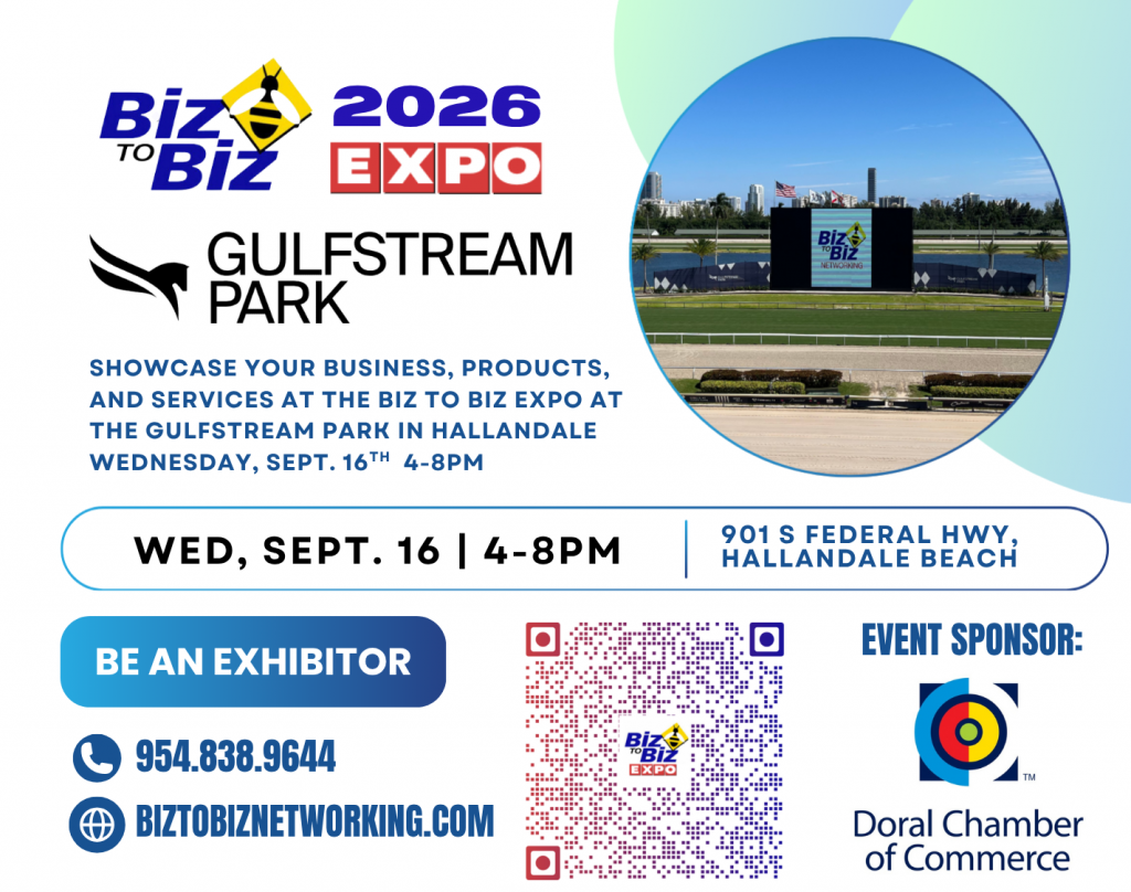 Biz To Biz Business Expo ﻿at the Gulfstream Park September 16th