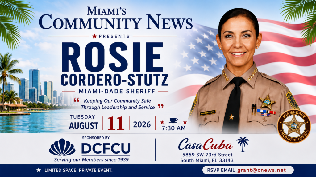 Breakfast at CasaCuba with Miami-Dade Sheriff Rosie Cordero-Stutz