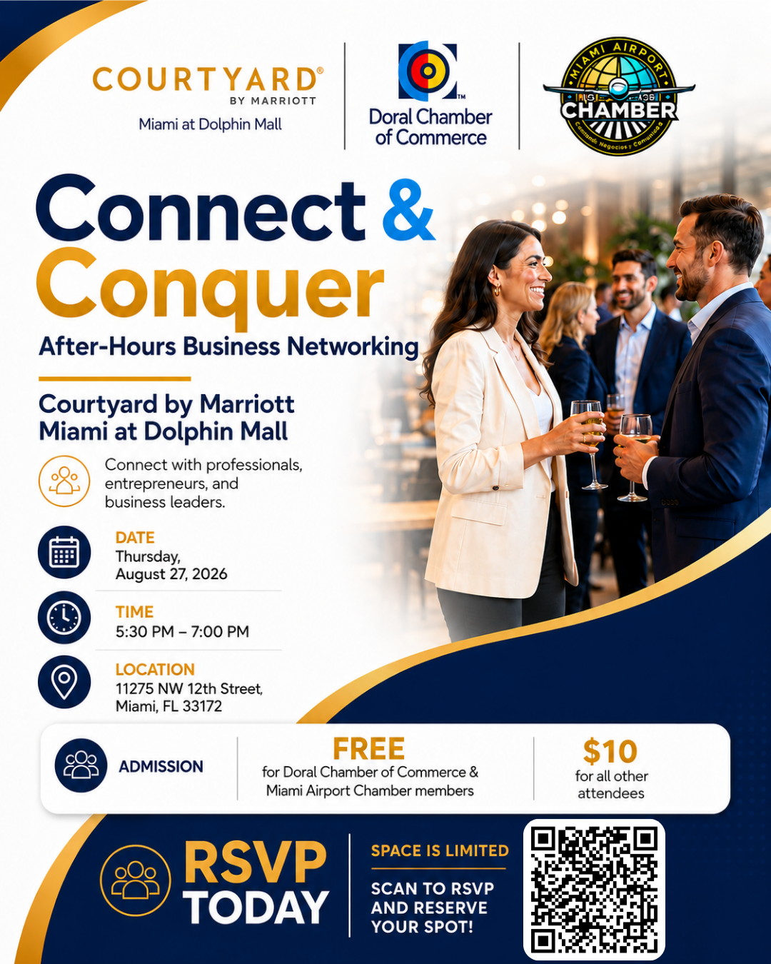 Connect & Conquer at Courtyard Miami at Dolphin Mall