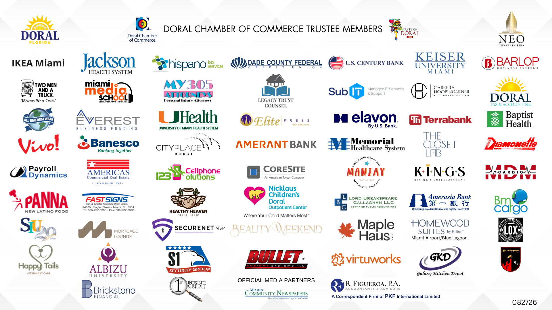 Doral Chamber Trustee Banner 082726