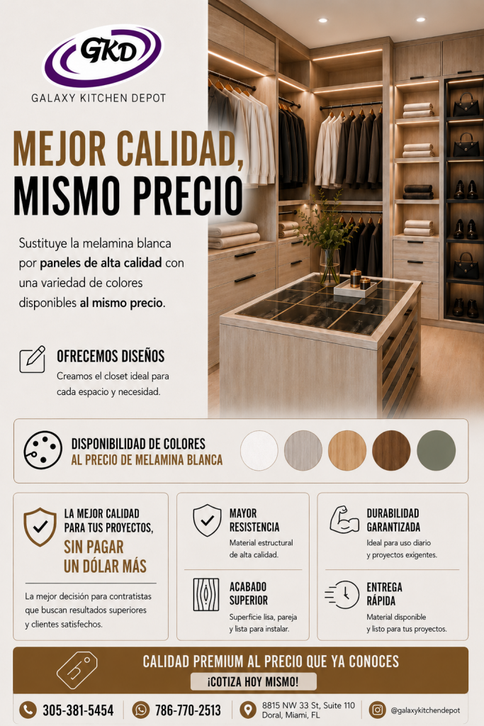 Galaxy Kitchen Depot Más calidad para tus proyectos, sin pagar más.
