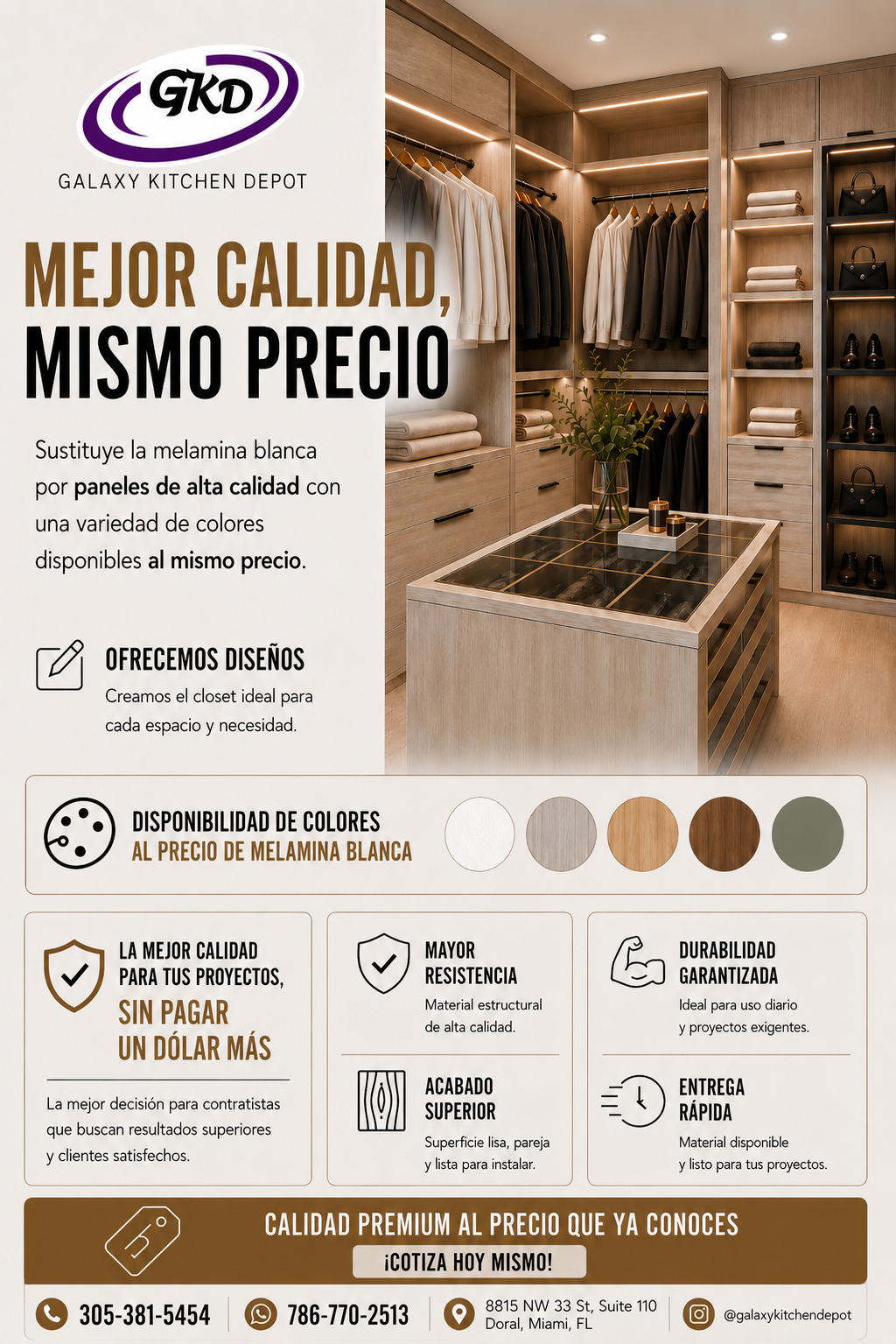 Galaxy Kitchen Depot Más calidad para tus proyectos, sin pagar más.