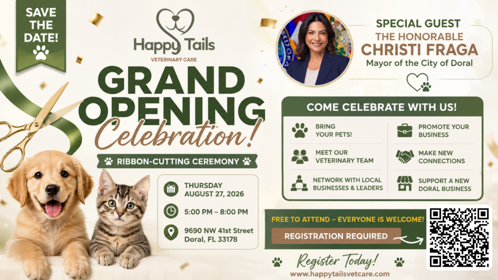 Grand Opening Celebration & Ribbon-Cutting | Happy Tails Veterinary Care