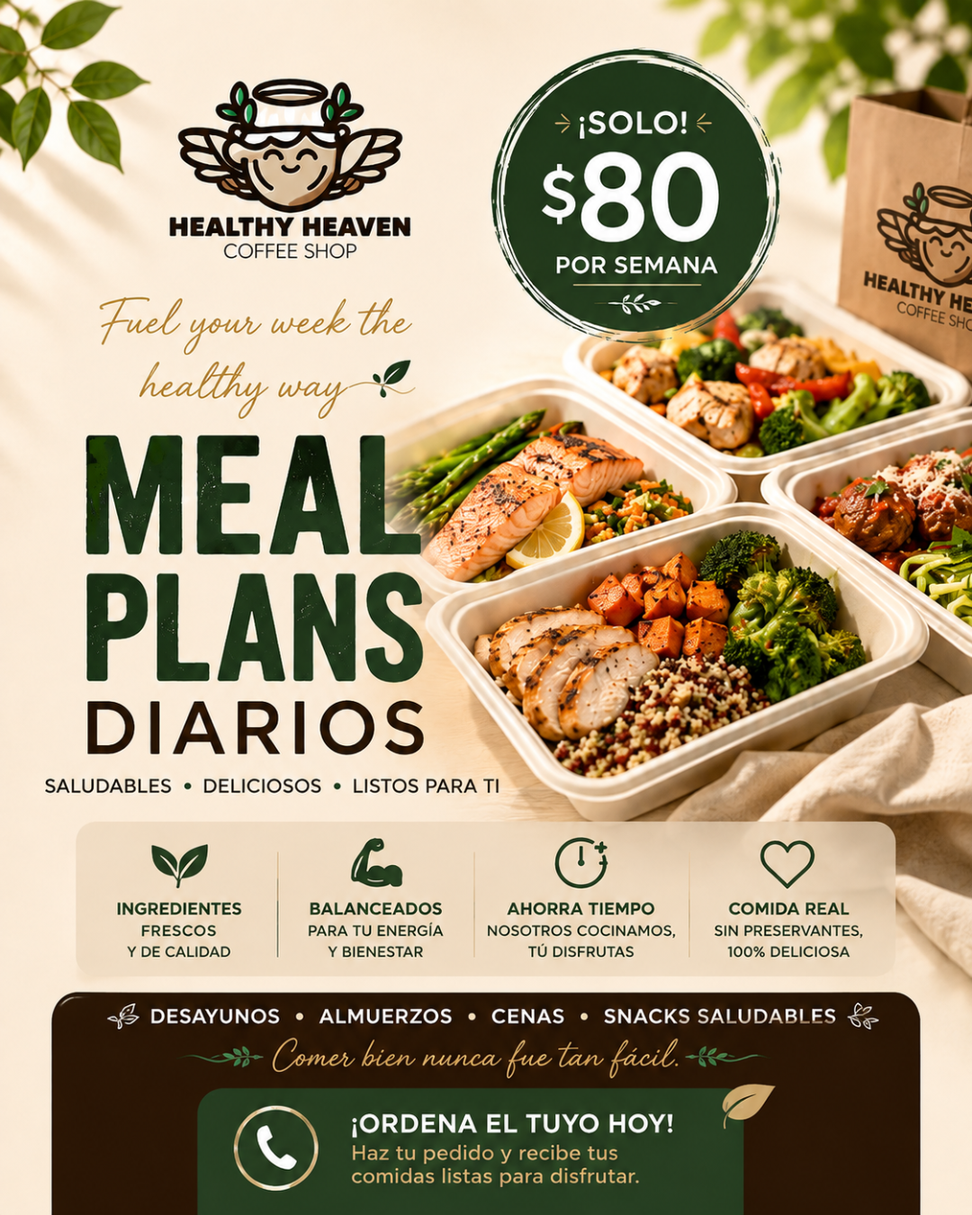 HEALTHY HEAVEN MEAL PLANS — ONLY $80/WEEK!