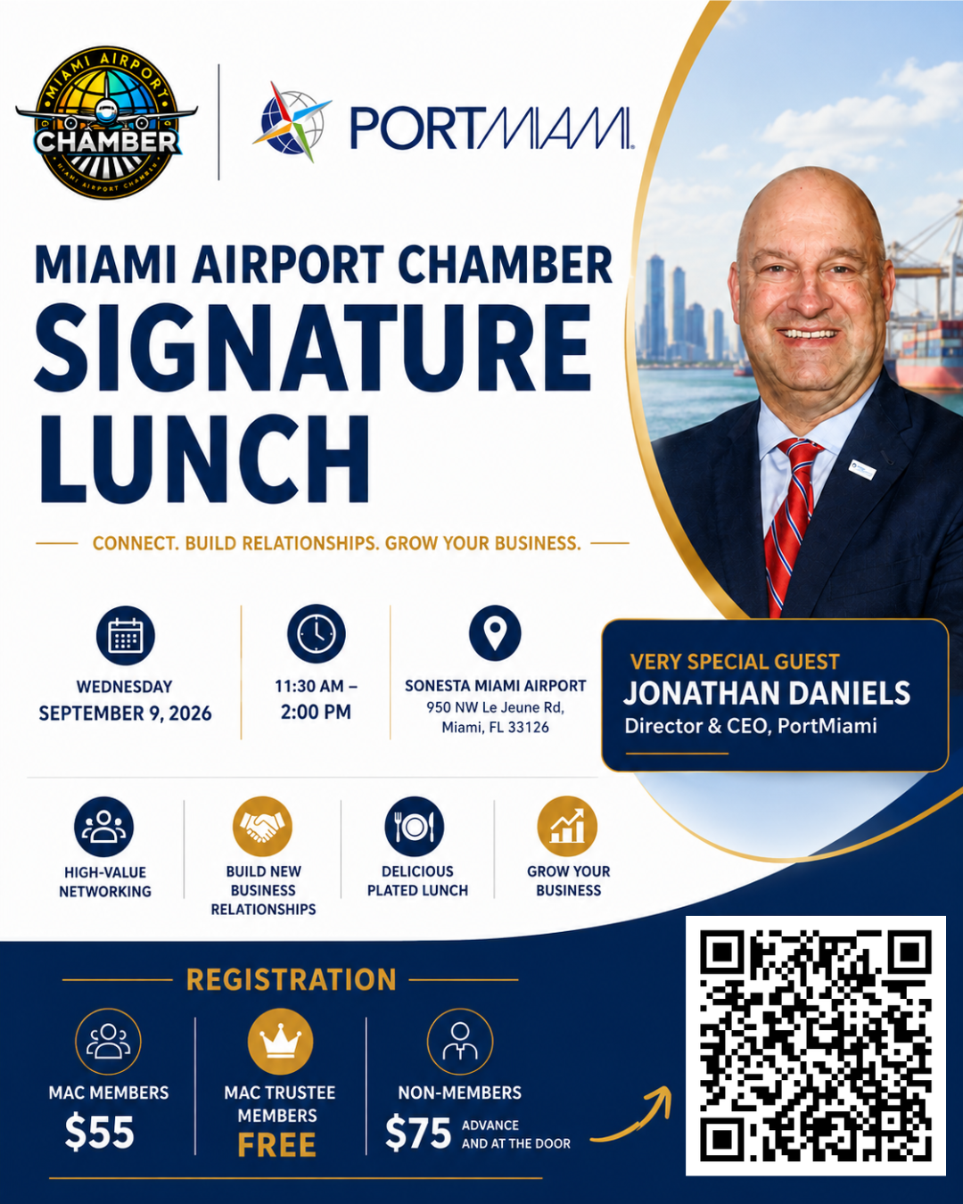 Miami Airport Chamber Signature Lunch with PortMiami CEO Jonathan Daniels