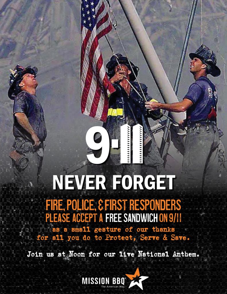 Mission BBQ 9/11 Never Forget