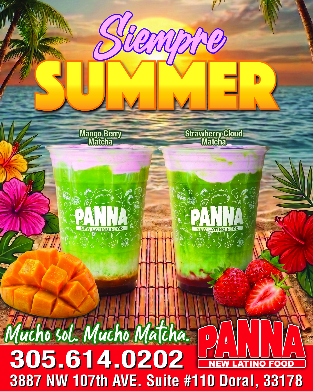 PANNA New Latino Food Siempre Summer Matcha
