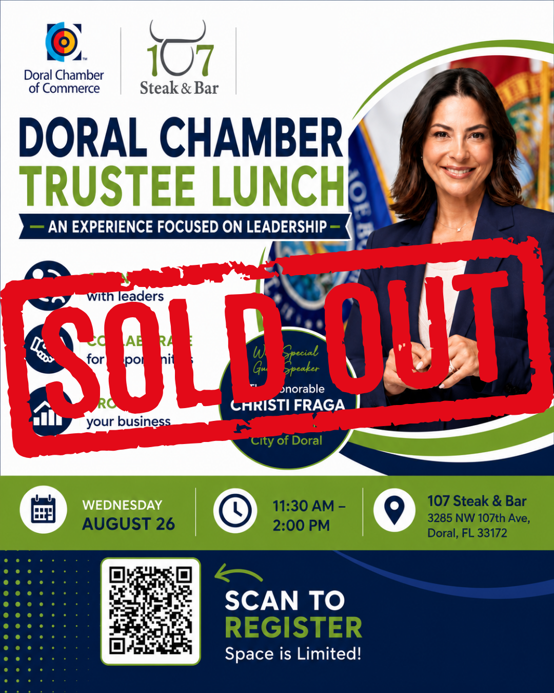 Doral Chamber Trustee Networking Lunch at 107 Steak & Bar