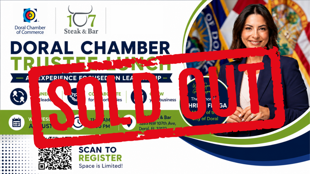 Doral Chamber Trustee Networking Lunch at 107 Steak & Bar