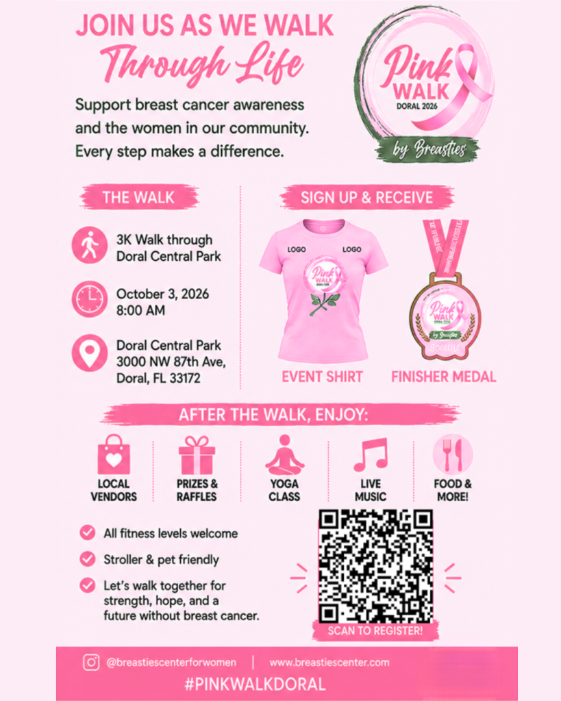Breasties Center For Women Doral, It's Time to Walk through Life Together!