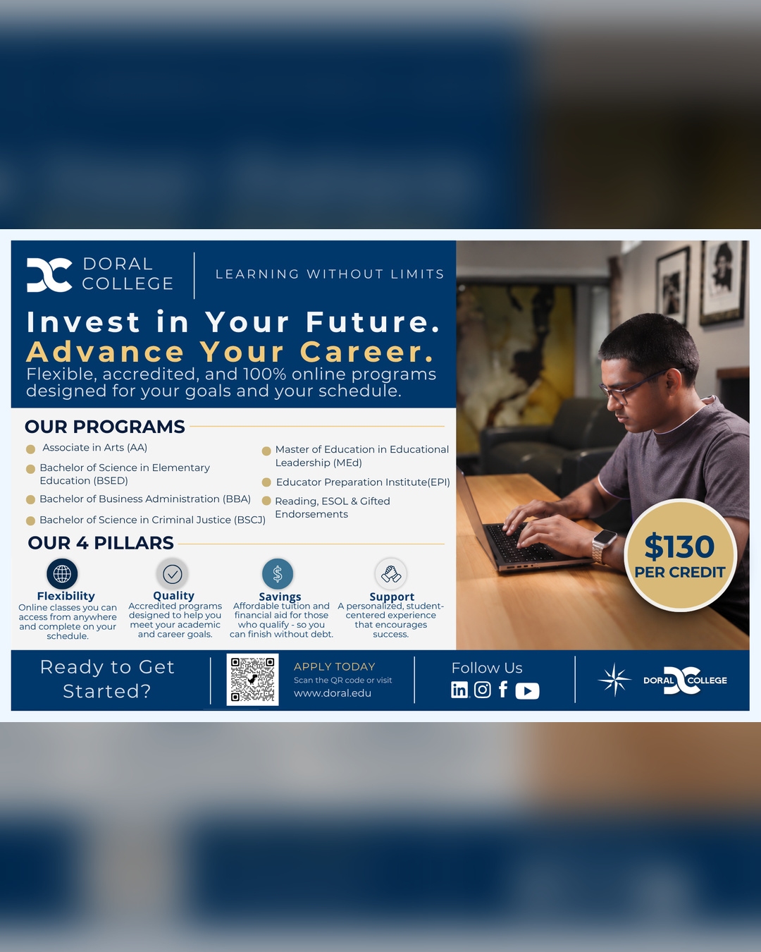 Doral College Invest in Your Future with Doral College
