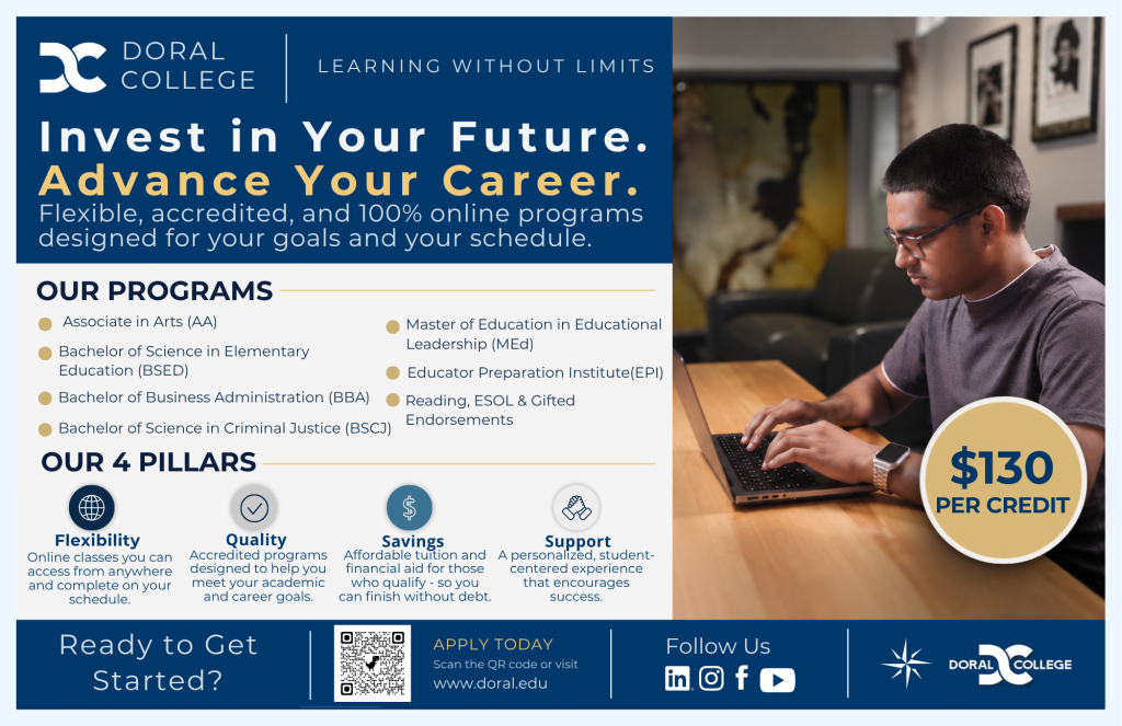 Doral College Invest in Your Future with Doral College