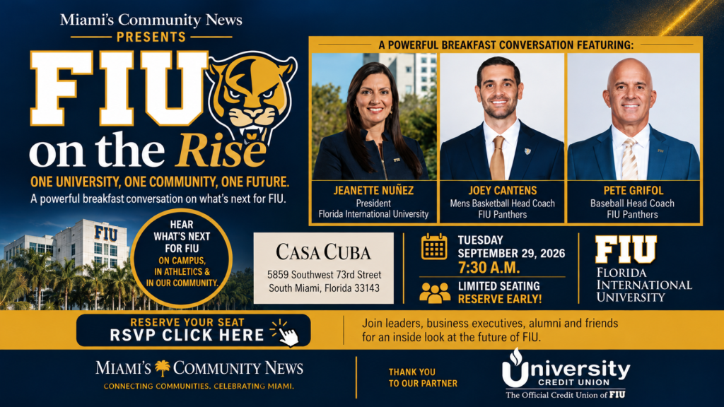 FIU President Nuñez + Baseball & Basketball Coaches — One Big Morning