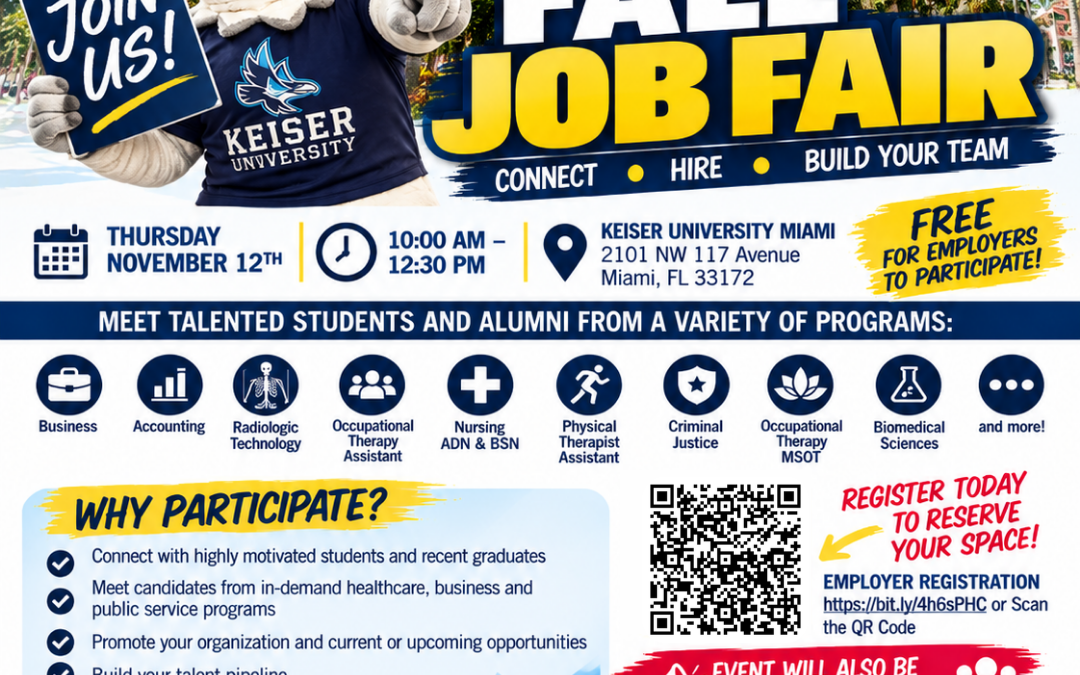 Keiser University Miami Fall Job Fair 2026 – Employers Invited