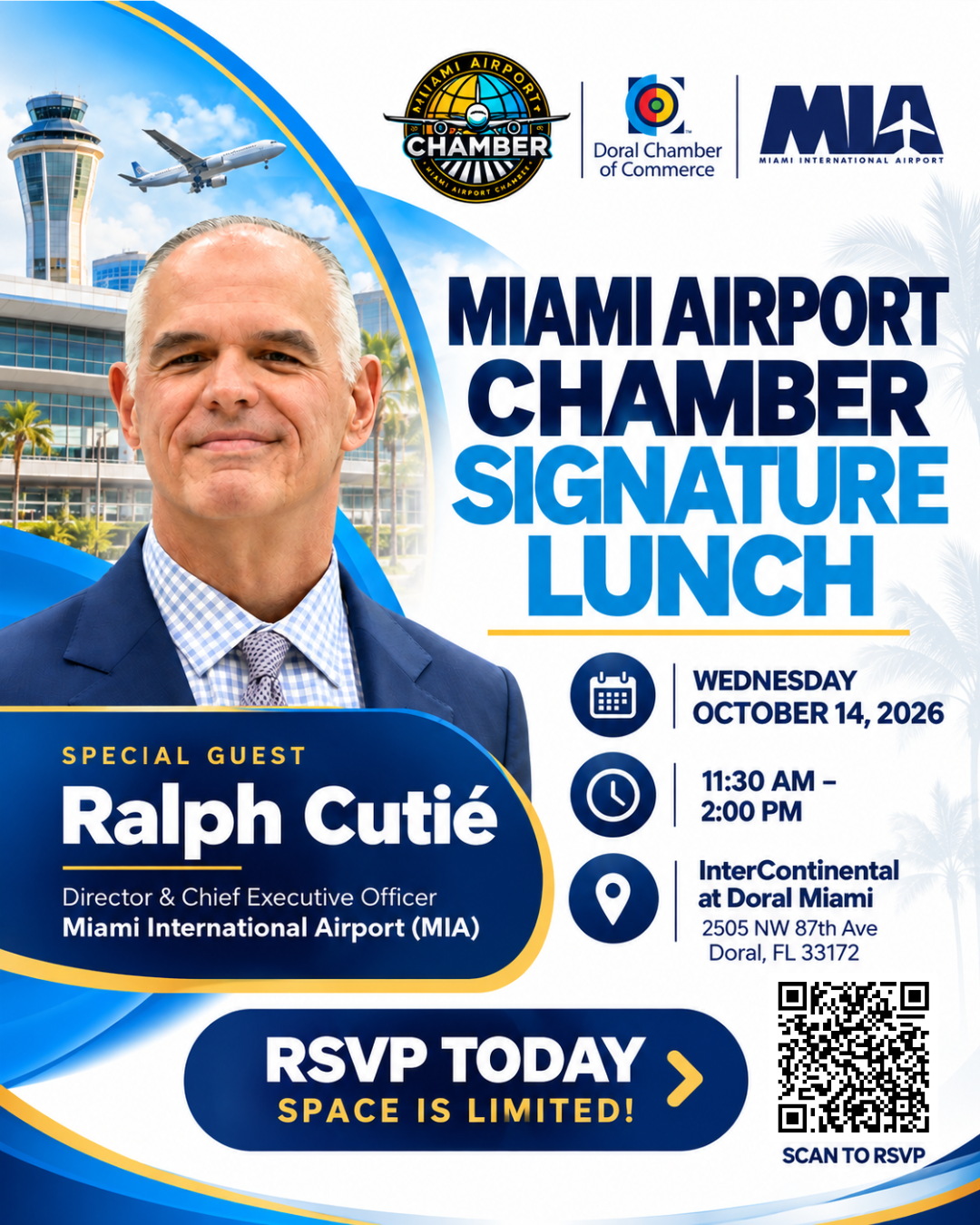 Miami Airport Chamber Signature Lunch Featuring Ralph Cutié, Director & CEO of Miami International Airport