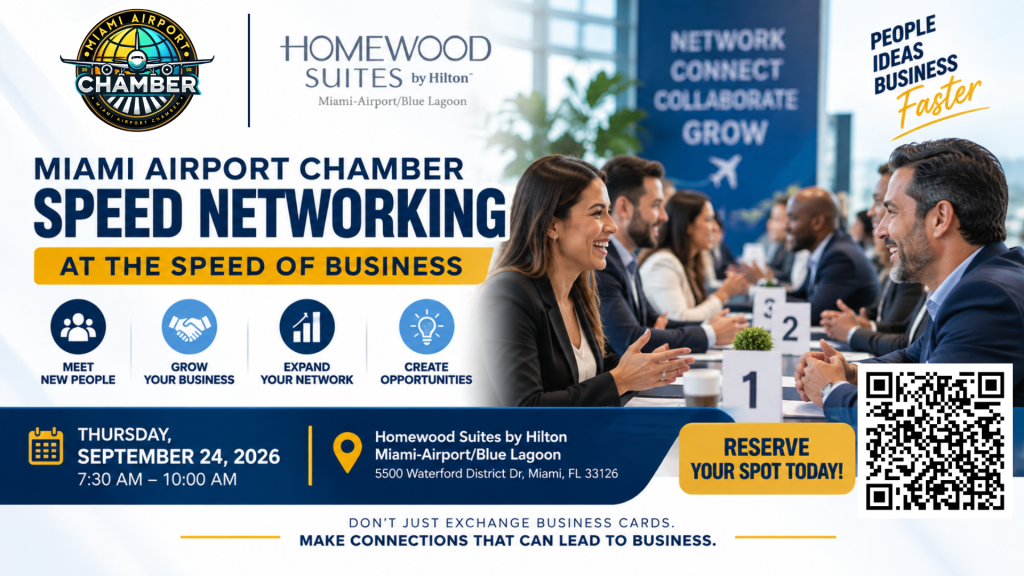 Miami Airport Chamber Speed Networking at the Speed of Business