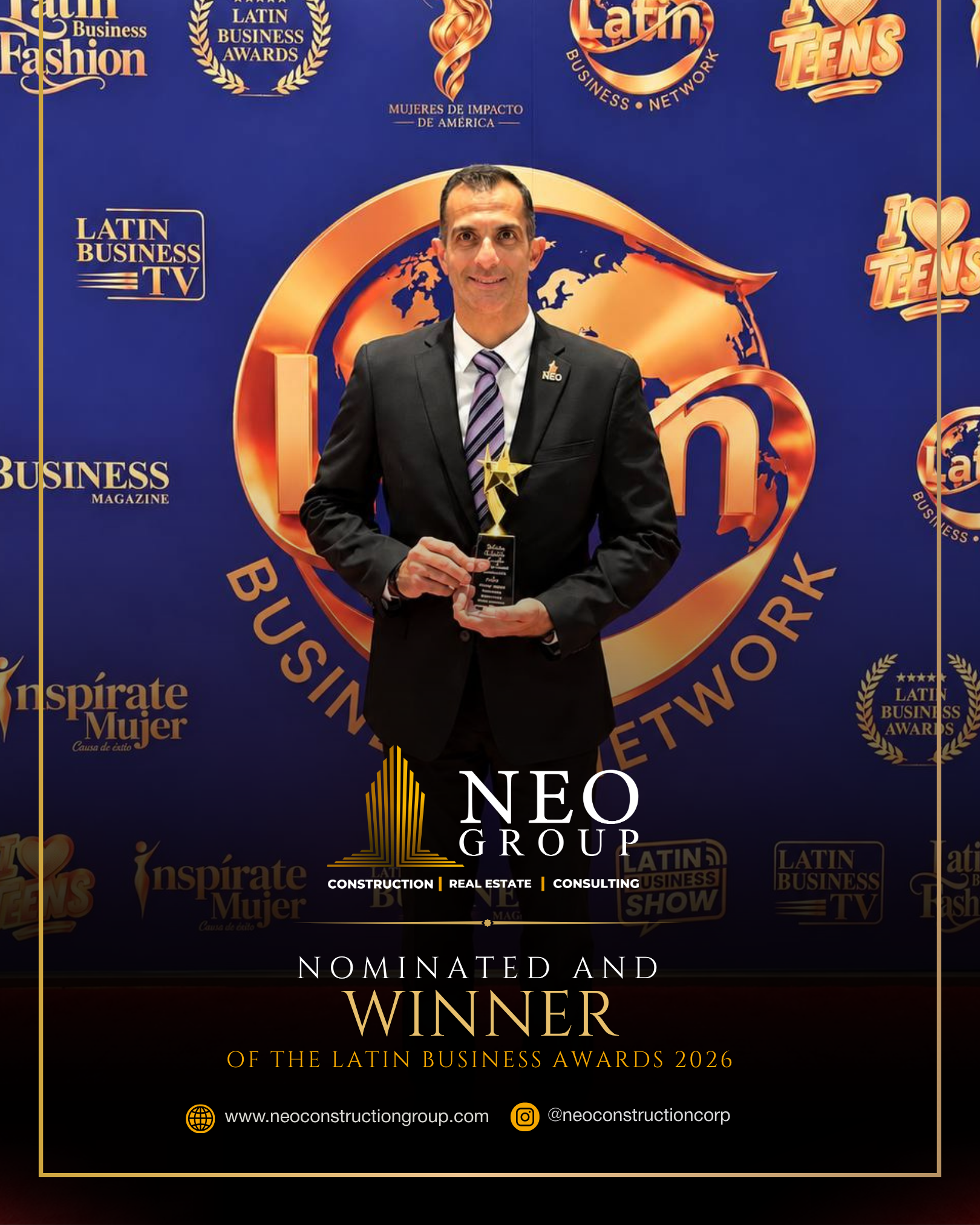 winner of the 2026 Latin Business Awards