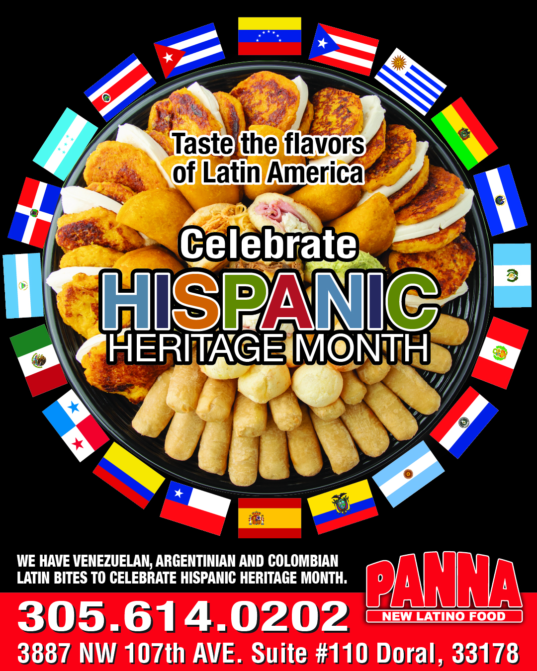 PANNA New Latino Food Celebrate to Hispanic Heritage Month!