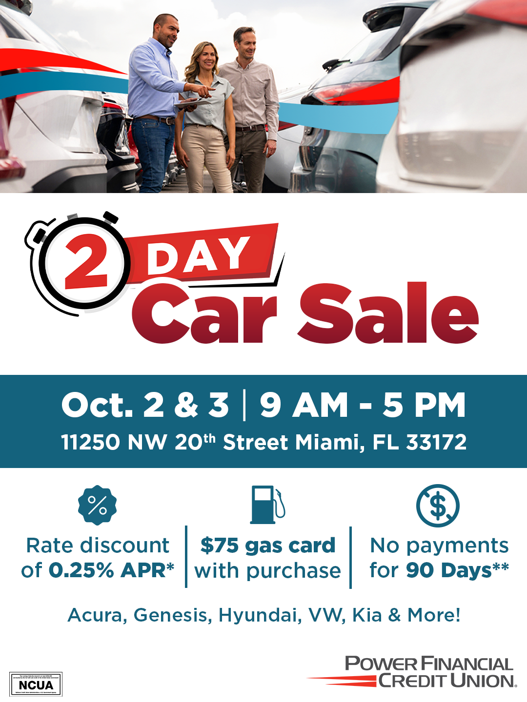Power Financial Credit Union Car Sale – 2 Days Only