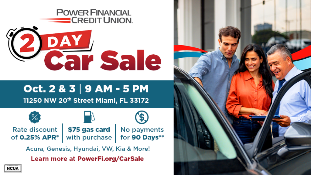 Power Financial Credit Union Car Sale – 2 Days Only