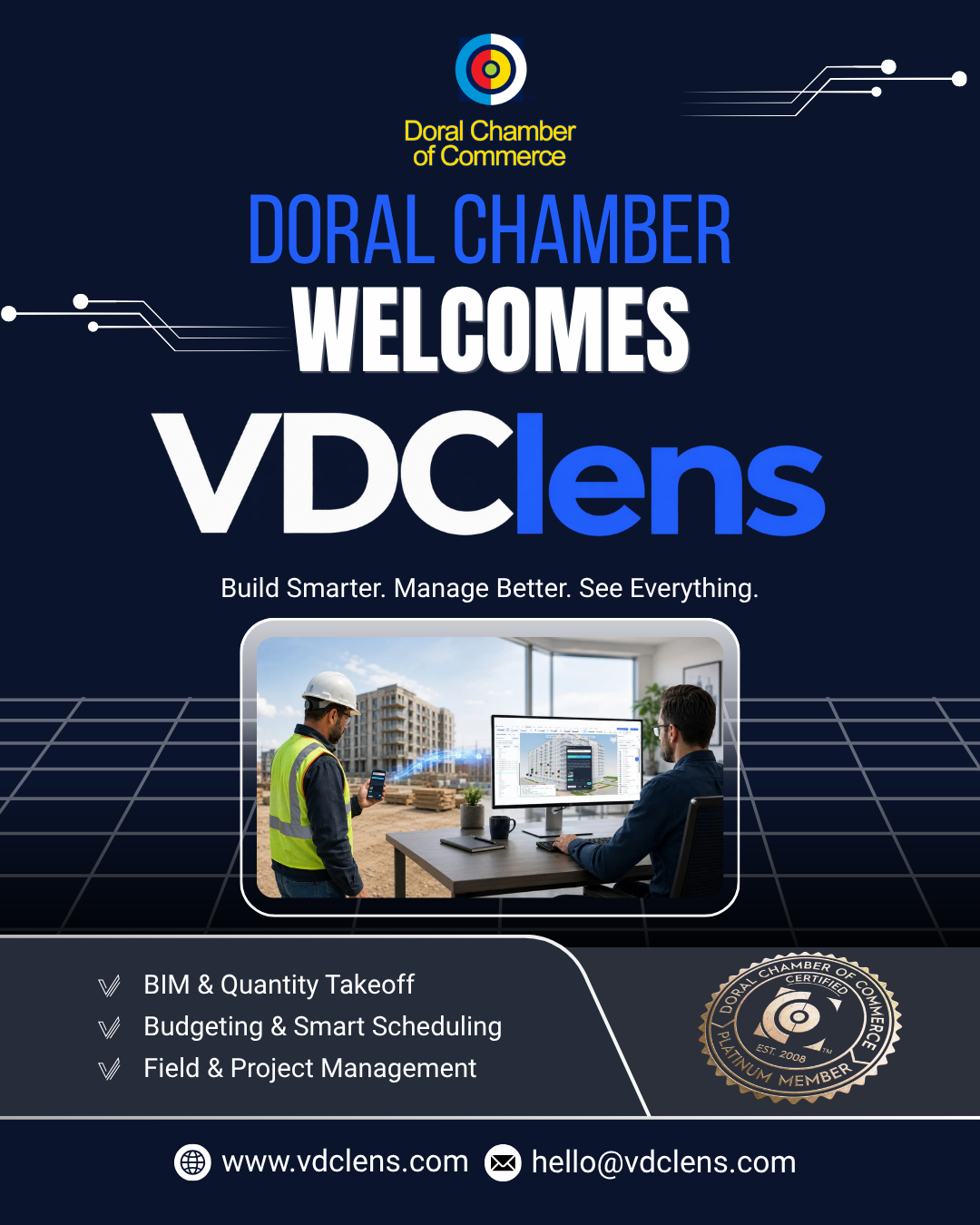 Doral Chamber of Commerce Proudly Welcomes VDClens as a Platinum Member.