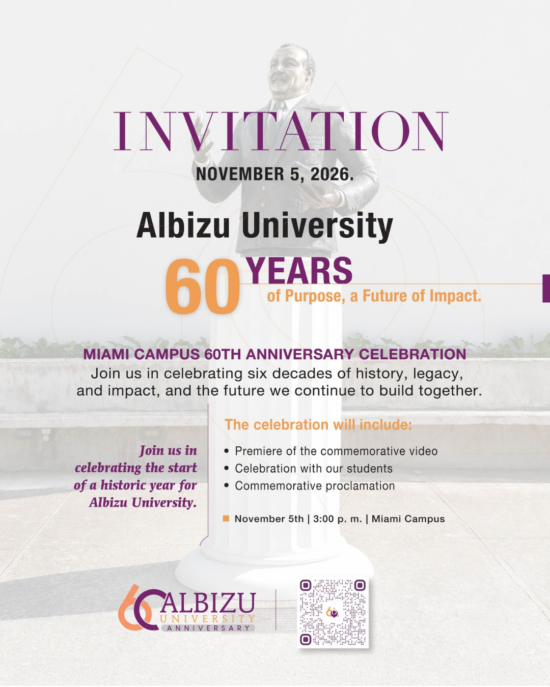 Albizu University to Celebrate 60th Anniversary Nov. 5