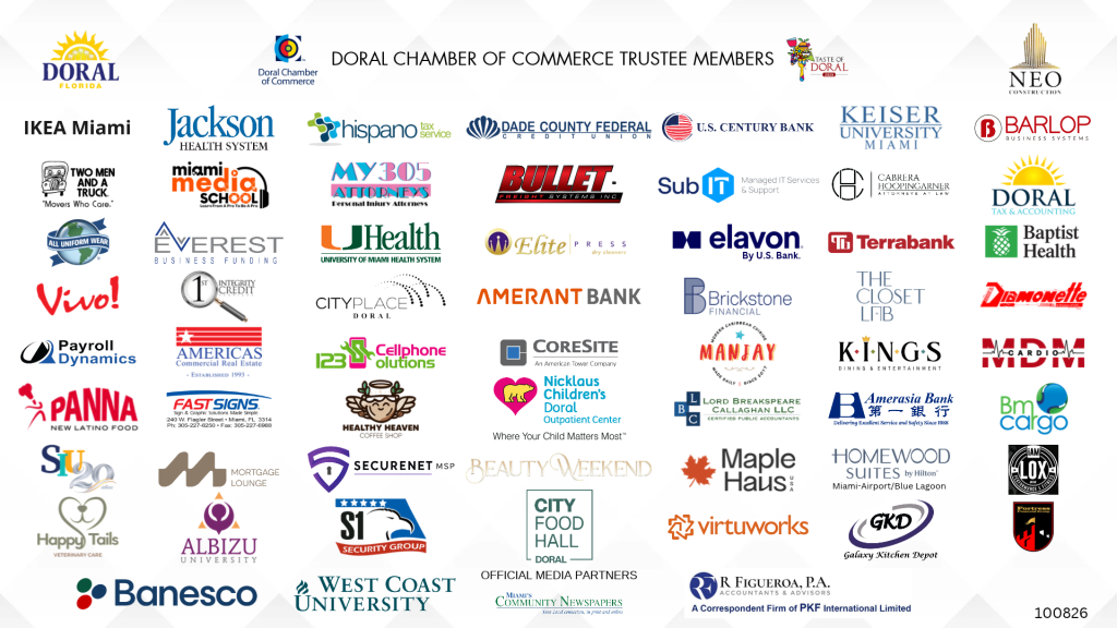 Doral Chamber Trustee Banner 100826