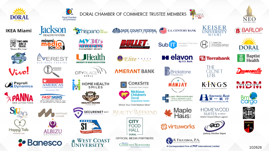 Doral Chamber Trustee Banner 102626