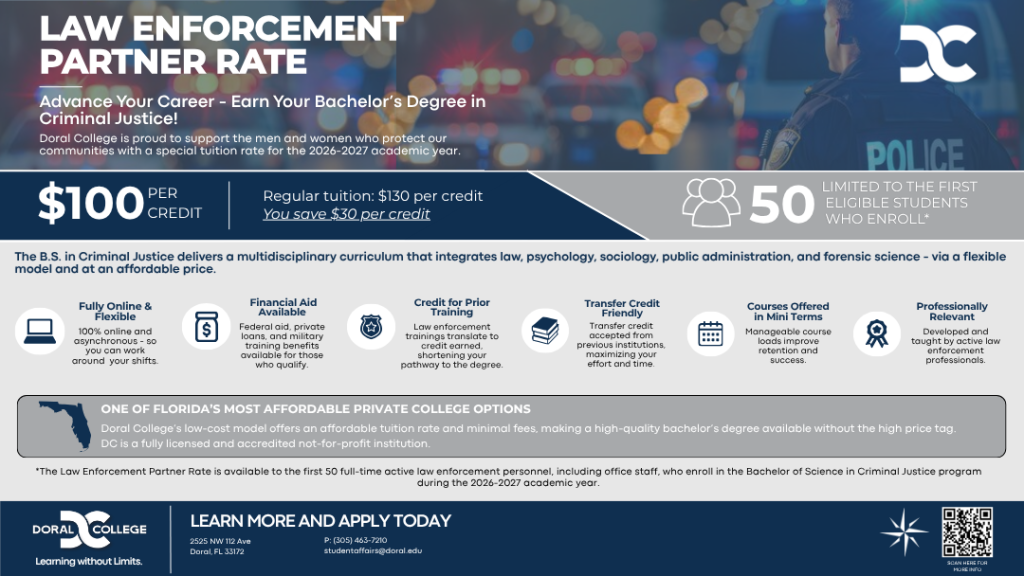 Doral College Law Enforcement Partner Rate