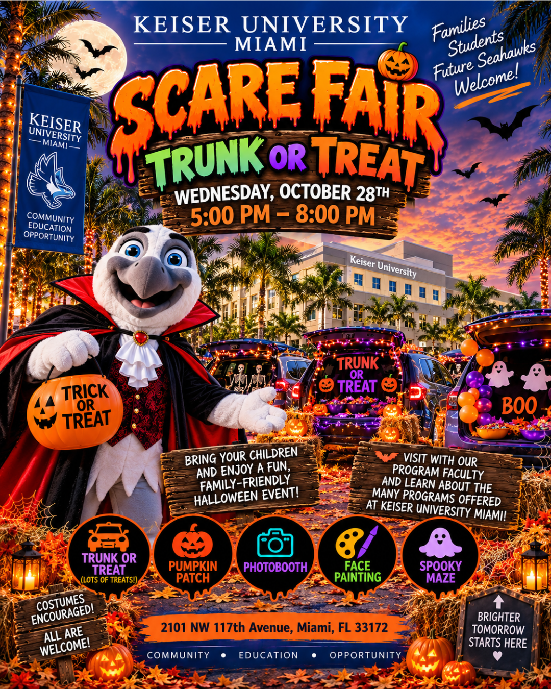  You’re Invited to Keiser University Miami’s Scare Fair!