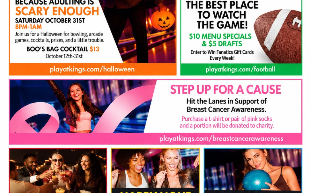 October Fun Is Here at Kings Dining & Entertainment!