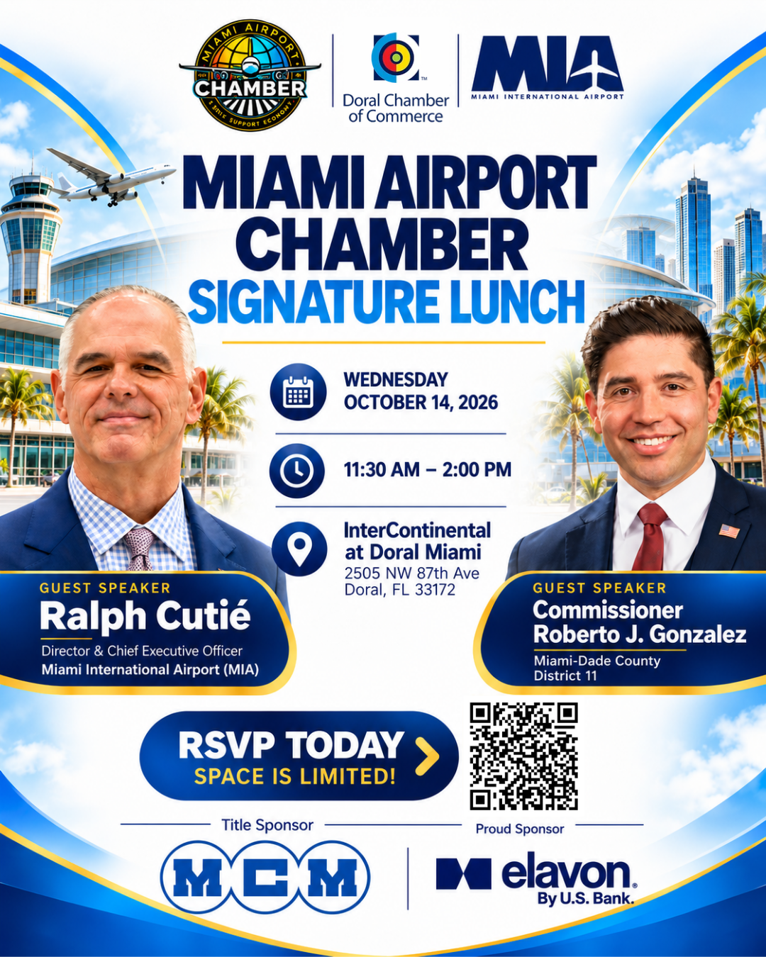 Miami Airport Chamber Signature Lunch with Ralph Cutié & Roberto J. Gonzalez