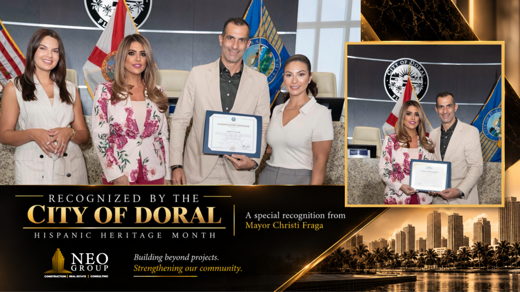 Neo Construction Corp Recognition is an honor.