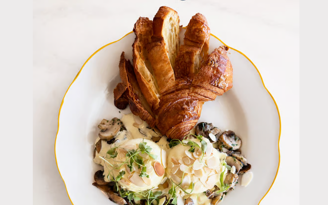 La Boulangerie Boul’Mich  🍄 NEW! Mushroom Croissant Benedict